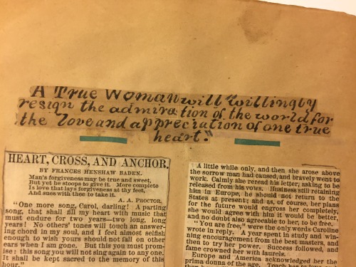 We spent a few minutes combing through a curious scrapbook in the papers of Braxton Craven (consider