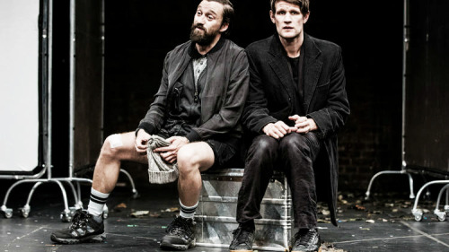 elementaryitsbiggerontheinside:Matt Smith on stage for his new play Unreachable at the Royal Court