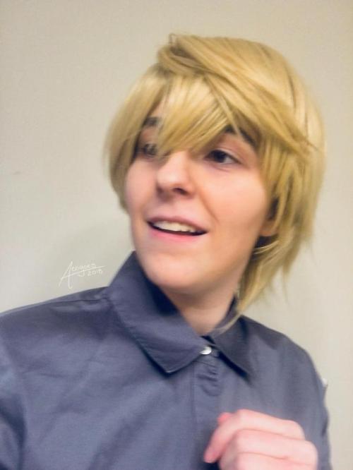 Threw together a Kazuaki closet cosplay for some makeup tests and now I really need to invest in get