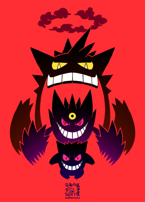 darksilvania: Gengar’s Getting BIG!!!With each generation Gengar manages to get Bigger: First 