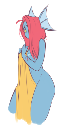 chasing-sin:  More cute Undyne…. you can’t