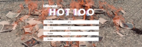 BTS Billboard Hot100 Headers