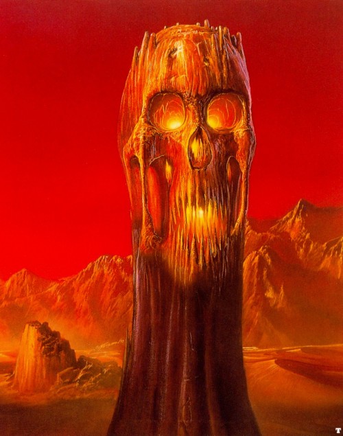 70sscifiart:Bob Eggleton’s skulls