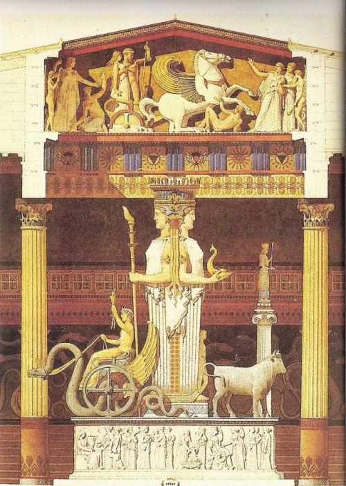 Demeter and Pershepone deities from famous Eleusis temple