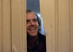 euo:  “Police thought that it was what the old-timers used to call “cabin fever”: a kinda claustrophobic reaction that can occur when people are shut in together over long periods of time.” The Shining (1980) dir. Stanley Kubrick     Fun movie