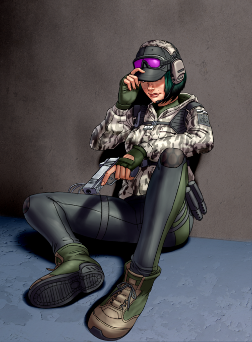 Commission for @nomadicninja : Ela from Rainbow Six Siege