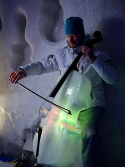 mothernaturenetwork:  Ice orchestra performs