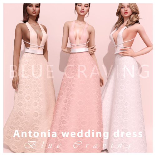 bluecravingcc:SIMS 4 CC - ANTONIA WEDDING DRESS♥ DOWNLOAD ♥ Public released—&mda