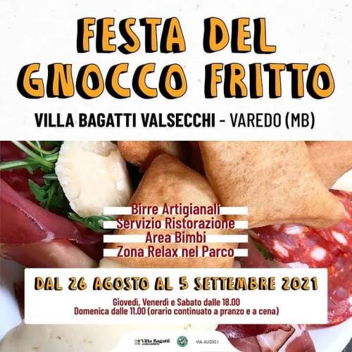 Dal 26 Agosto al 5 Settembre in scena la 6° edizione della Festa del Gnocco Fritto 2021 | Villa Bagatti Valsecchi, Varedo (MB): il parco vi aspetta per un appuntamento enogastronomico in due weekend nel verde da non perdere!
🇮🇹 CUCINA EMILIANA...