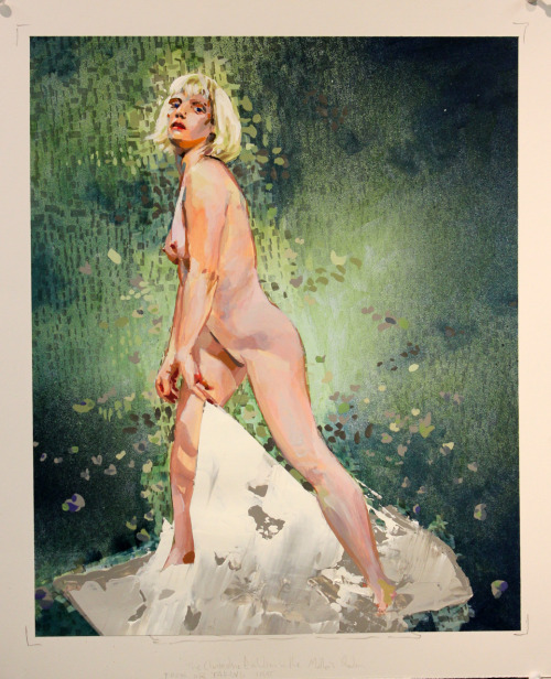 artbeautypaintings:The clandestine evolution in the mother’s shadow - Steven LaRose