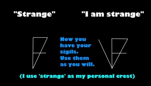 strangesigils: This was the first method of sigil making I ever learned, from a post by @the-darkest