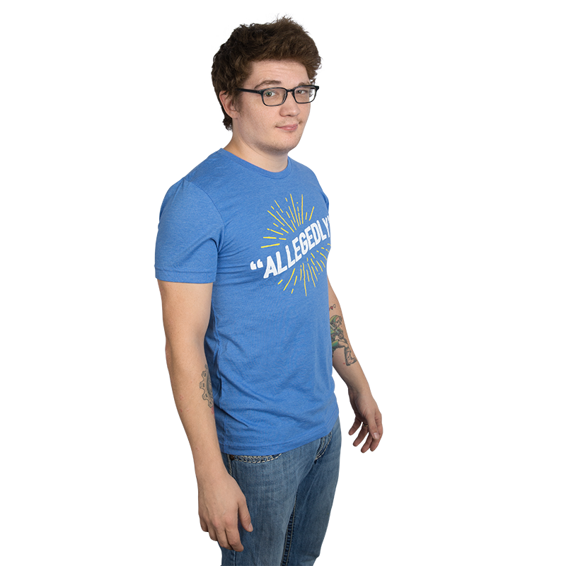 dcllwithagvn:Michael Jones modeling Achievement Hunter Allegedly Tee