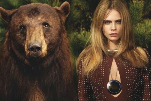 stormtrooperfashion:  Cara Delevingne in “Beauty And The Beast” by Mario Testino for Vogue, June 2014 