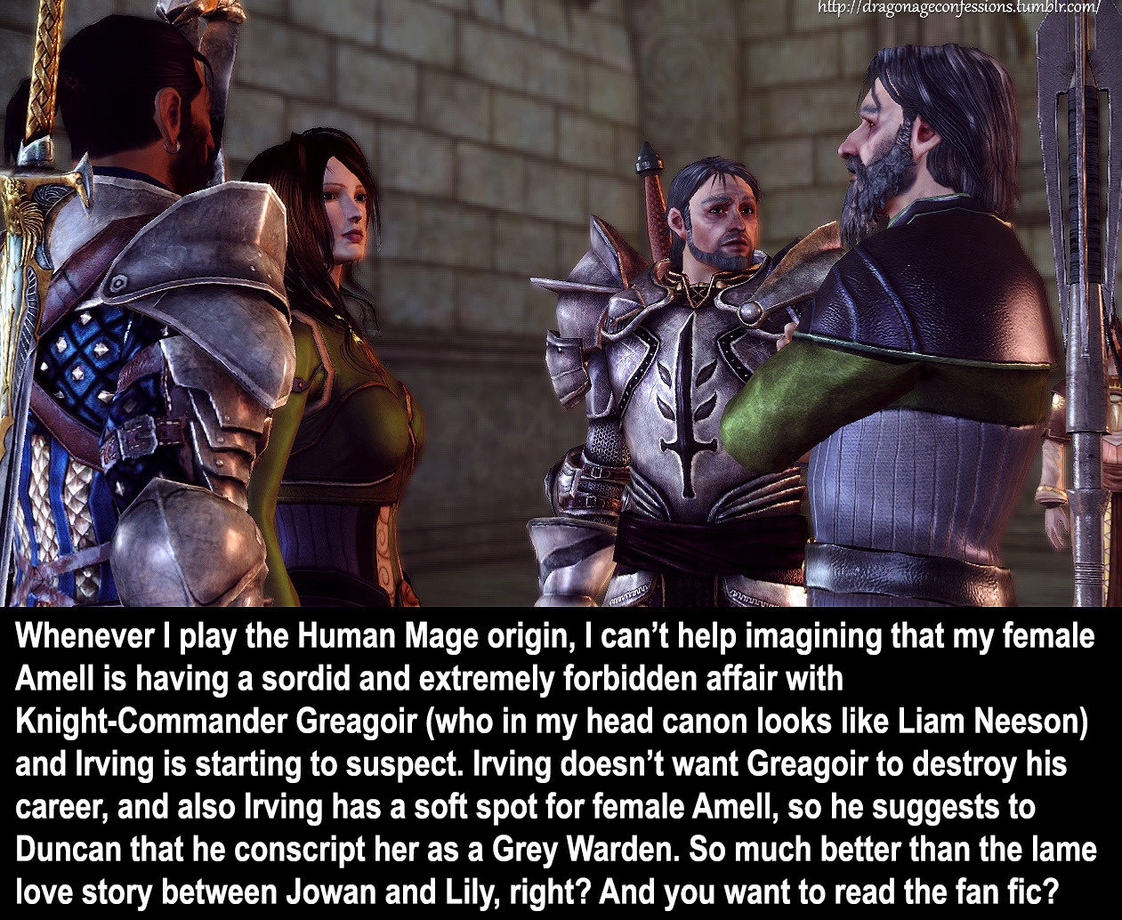 Dragon Age Confessions — CONFESSION: Whenever I play the Human Mage