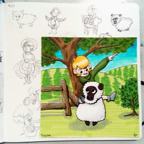 Random Ideas, Kid Riding A Sheep