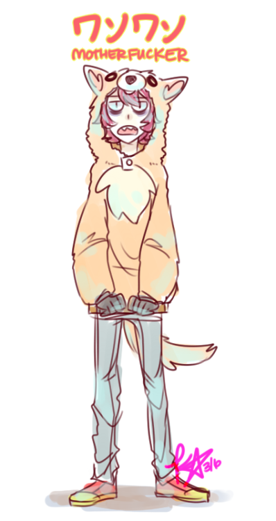akatiiin:  - A bloody, OOC(?) Natsumi for Senpai- Xero in a shiba hoodie- My anti-humanist(?), zombi