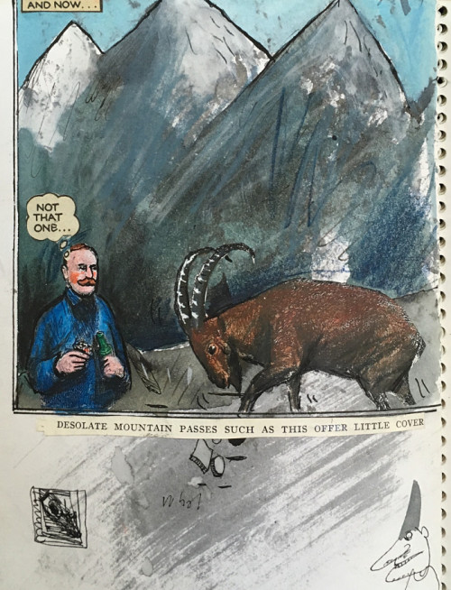 A page from one of Axel Scheffler's sketchbooks