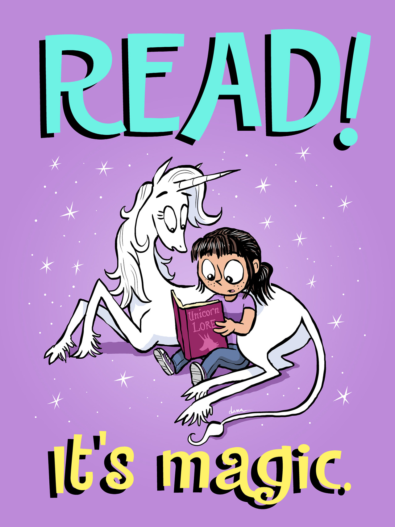 I always wanted to do one of those READ posters. It was exciting to actually be asked! (I am a nerd.)