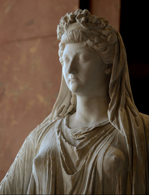 theancientwayoflife:~ Livia as Ceres.Place of origin: Rome (?)Date: A.D. 15-45Medium: MarbleProvenan