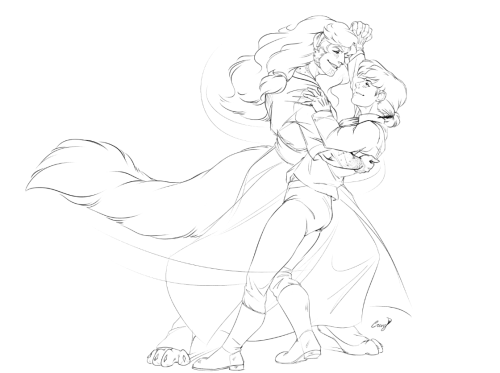I found a file that contains several sketches of Mel an Briar dancing that I have never posted??? So