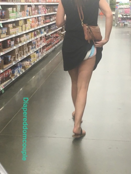 diapereddomcouple:We are back, and ready to post lots of good stuff! Enjoy the supermarket peekaboo,