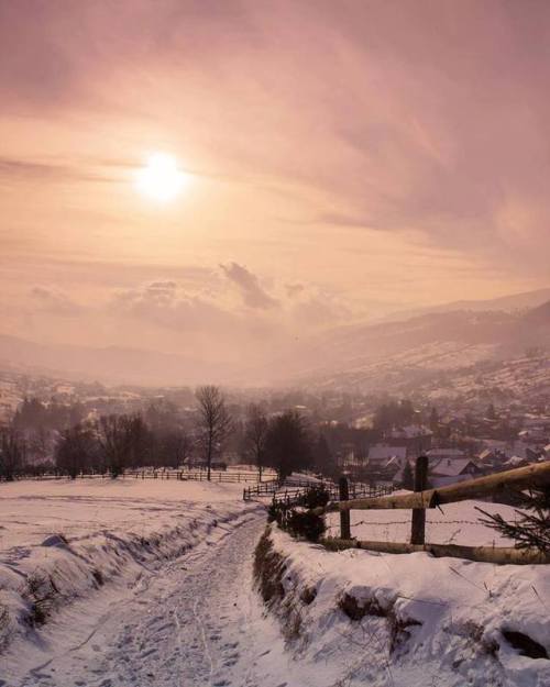 winter time in Carpatian (Ukraine)