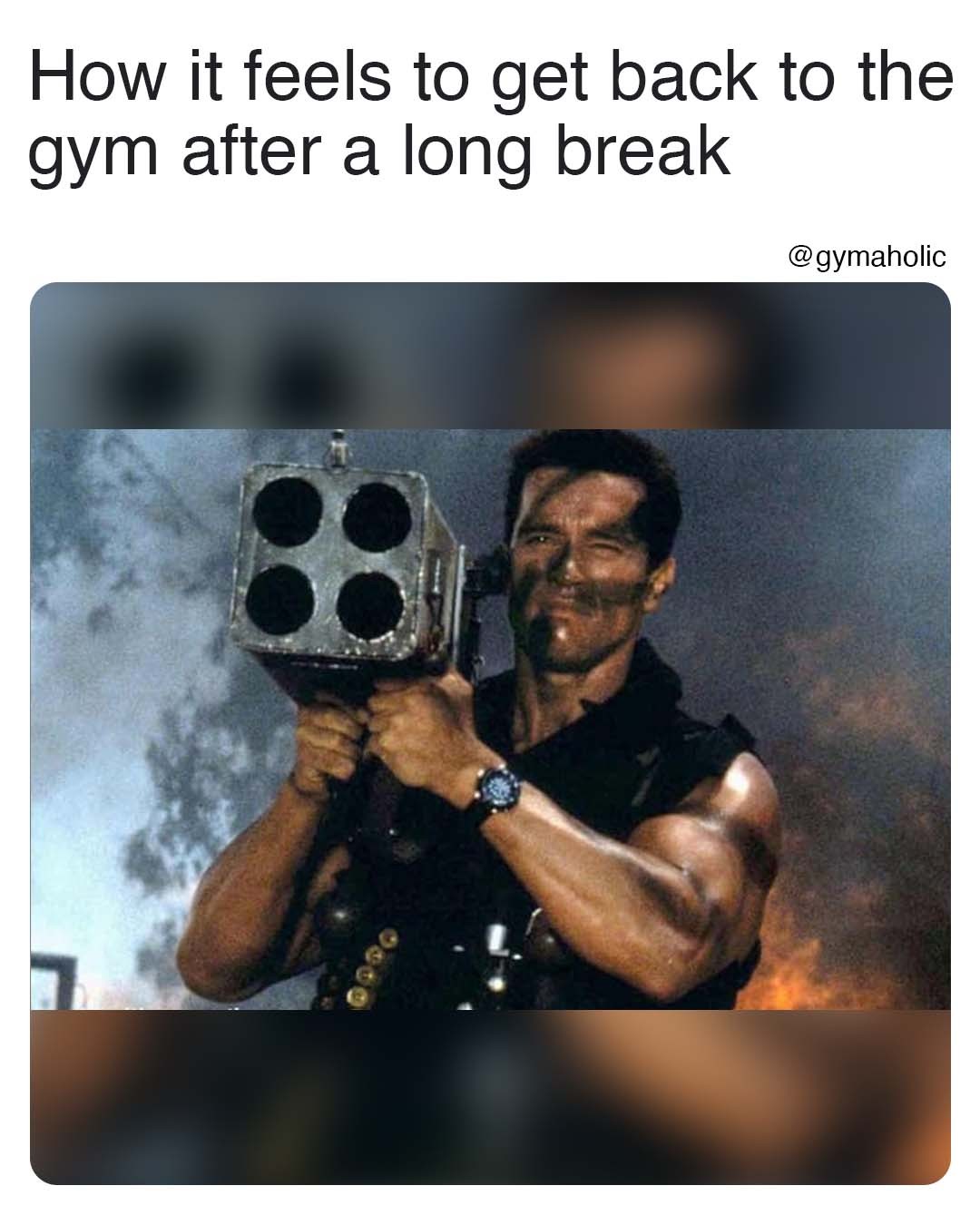How it feels to get back to the gym after a long break