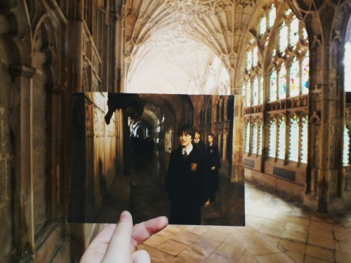 andmiralampersand:   r-u-thunderstorms:  The Cloisters at Gloucester Cathedral  THIS IS THE BEST VERSION OF PHOTOGRAPHS INTEGRATING PHOTOGRAPHS OF THE SAME PLACE THAT HAS EVER EXISTED 