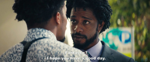 mixed-apocalyptic:  gael-garcia: [You just keep doing whatever it is that you’re fucking doing and I’ll root for you. From the sidelines.] Sorry to Bother You (2018, Boots Riley)   