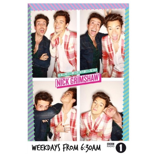 harrystylesarchive: bbcradio1 InstaGrim Booth with @harrystyles our @nicholasgrimshaw