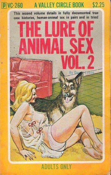 dirtyfeed:  “Teenage girls and adult women have something in common… a sexual attraction to dogs!” I promise you I have a legitimate reason for, erm, coming across these books during a Google search this afternoon.  Super…