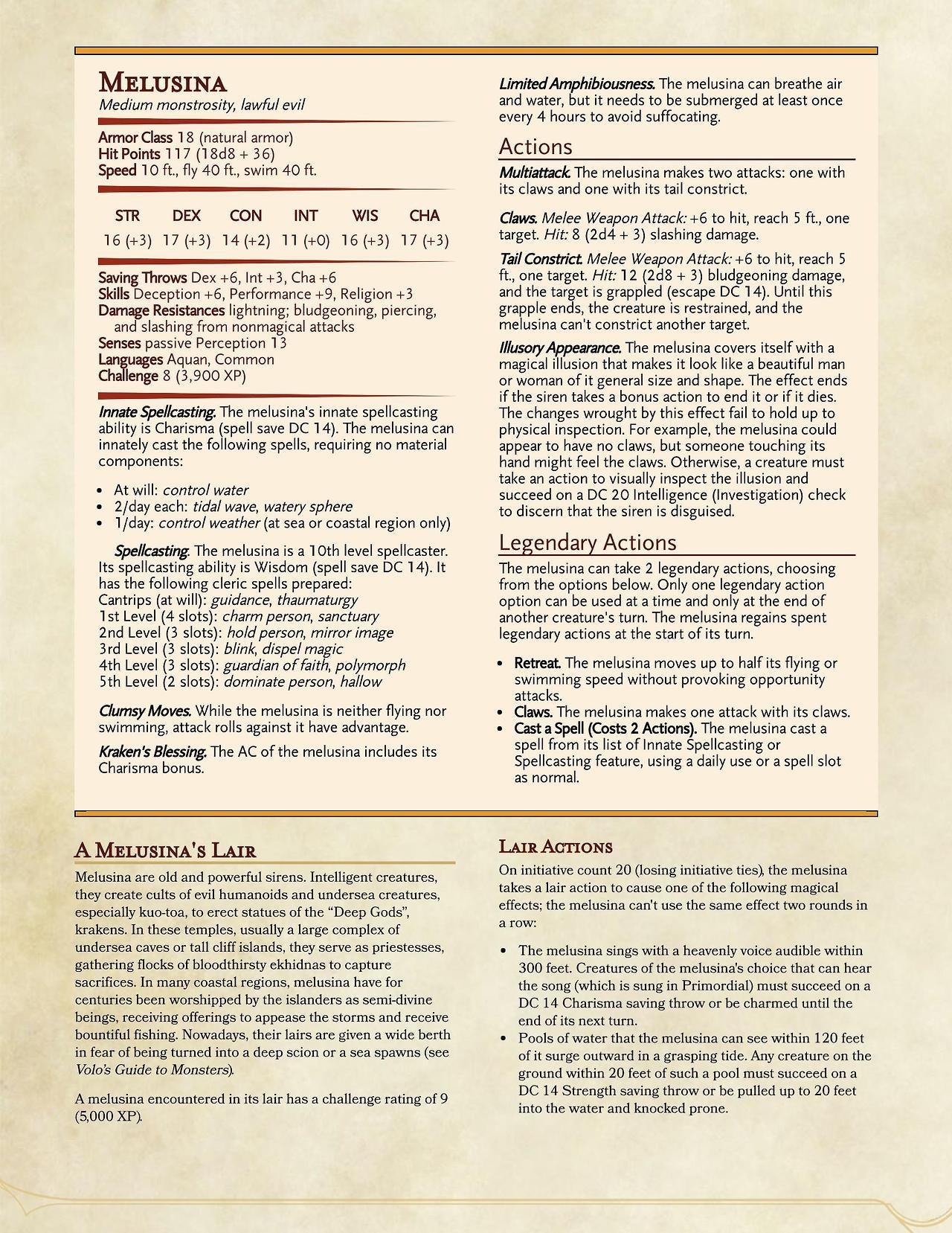 Another entry to the Book! The Sirens!