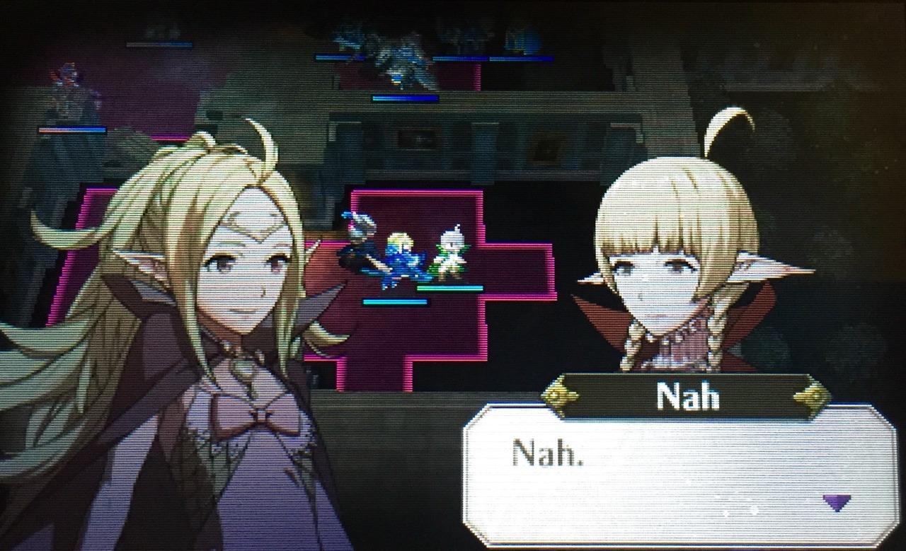 so I started playing fire emblem again and I forgot that this happened. Oh Nowi you