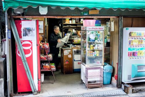 Little local shops.[Osaka]