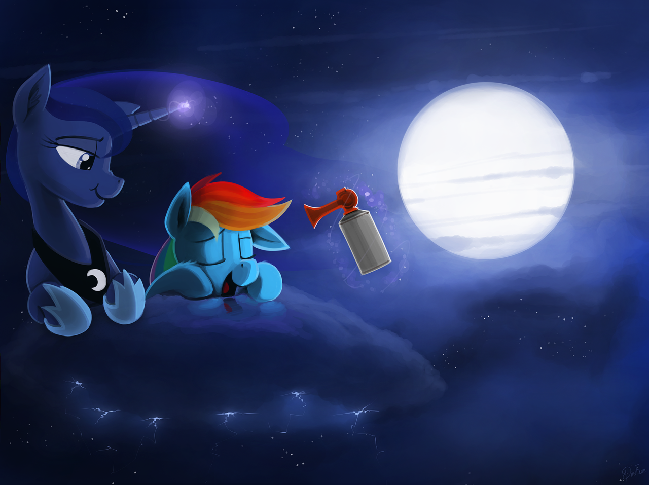 mlpfim-fanart:  Heavy Sleeper by DimFann  X3!
