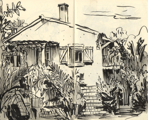 Some sketches from the road trip: Paris-Corsica I had with my friends.