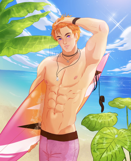  Hm, yeah Beel’s Beach event card was kinda lame so I redrew it hehe He’s my fave so I r