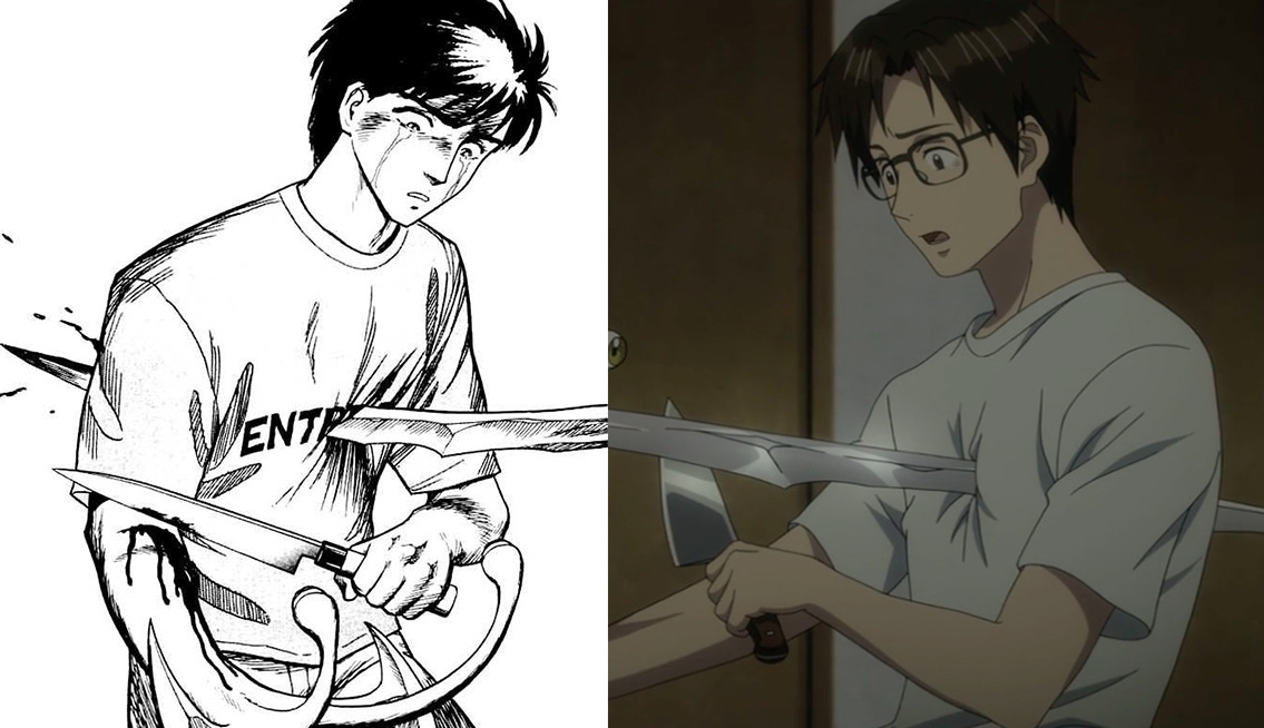 kaeveeoh:  Parasyte Ep. 5 &amp; Manga Comparisons 
