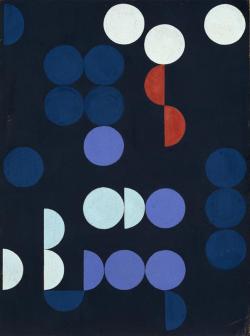 realityayslum:  Sophie Taeuber-Arp  Composition of Circles and Semicircles 1935 … via NMWA and Artsy 