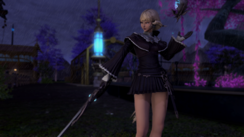 some beginning of Shadowbringers glamour shots of my dearest Kaede