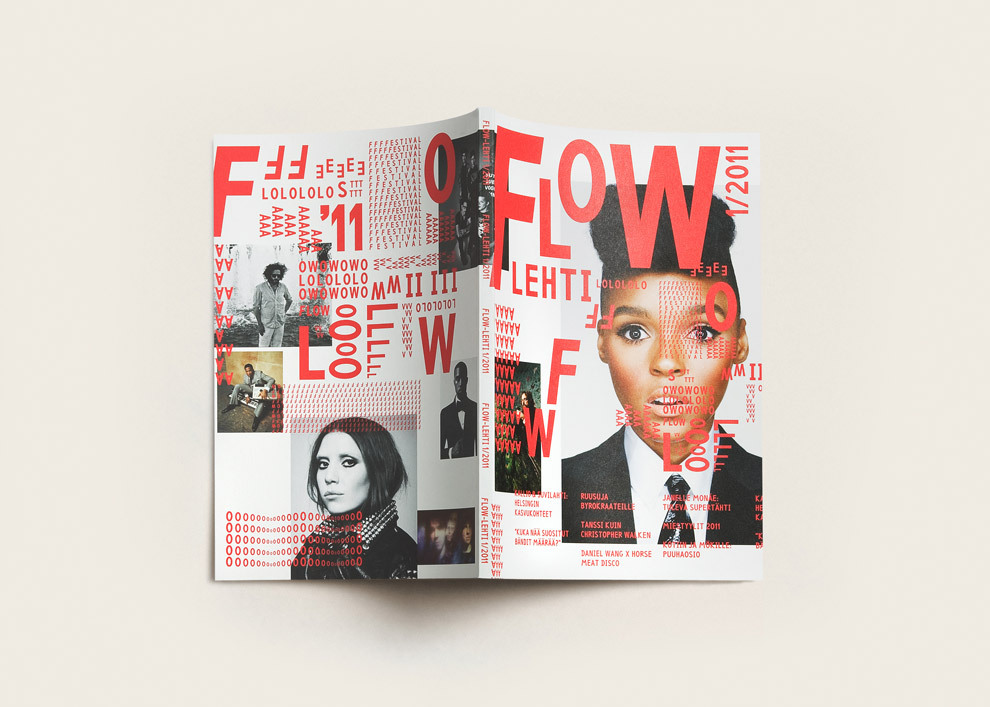 Visual identity for Flow, a festival about topical... - Print Design Co.