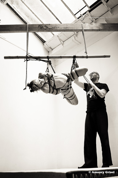 amaury-grisel-shibari: practicing with Melle F. Kinbaku : Amaury Grisel Photography : Guillaume Godard. studio : Place des cordes 