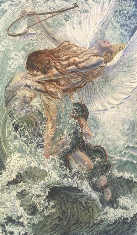 nouveaufindesiecle: Carlos Schwabe, Fleurs du mal Spleen et Ideal