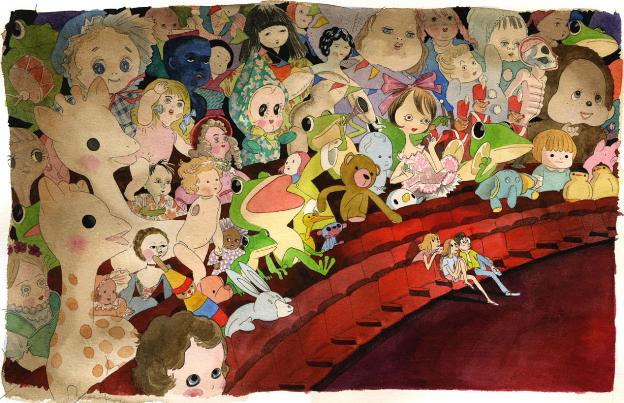 ca-tsuka:  Stills from “A Tribute to Satoshi Kon” french exhibition (online gallery).Satoshi