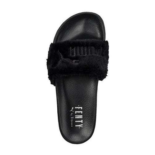 Puma Fur Slide by FENTY Women’s Sandals ❤ liked on Polyvore (see more strap shoes)