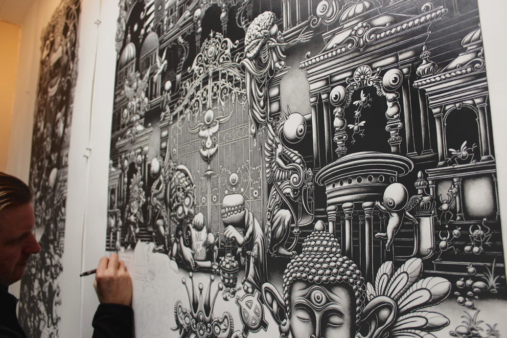 sosuperawesome:  A Triptych - The Landing 2012 - Left Panel   A Triptych - The Landing-