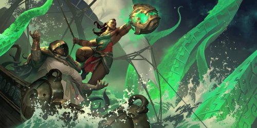 Illaoi, the Kraken Priestess - Legends of Runeterra Splash Art