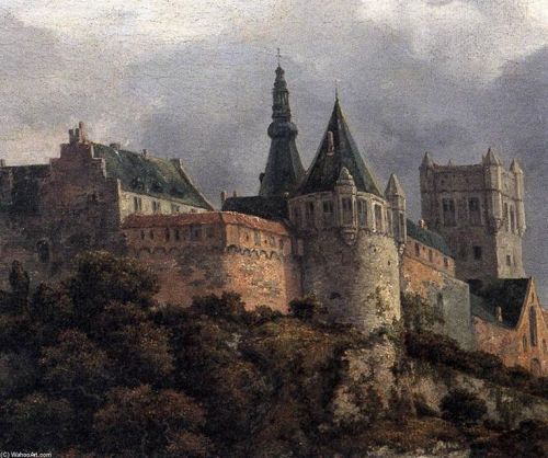 suonko: Bentheim Castle [détail] - Jacob Isaakszoon Van Ruisdael (Ruysdael) 