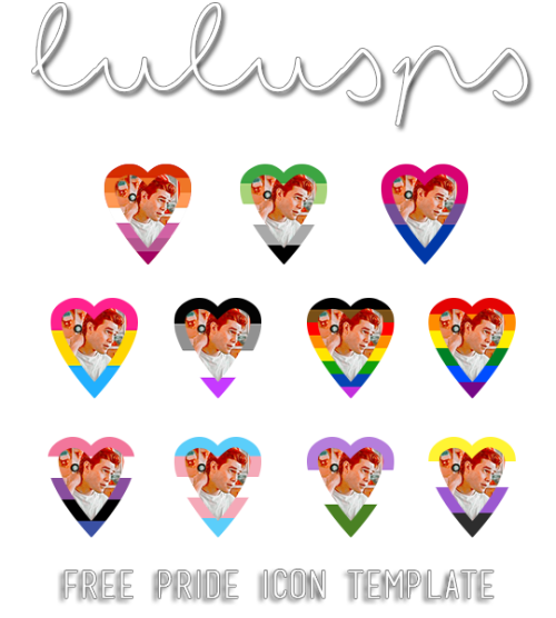 lulusps: FREE PRIDE DASH ICON TEMPLATE! with pride month coming up next week, I’m posting a fe