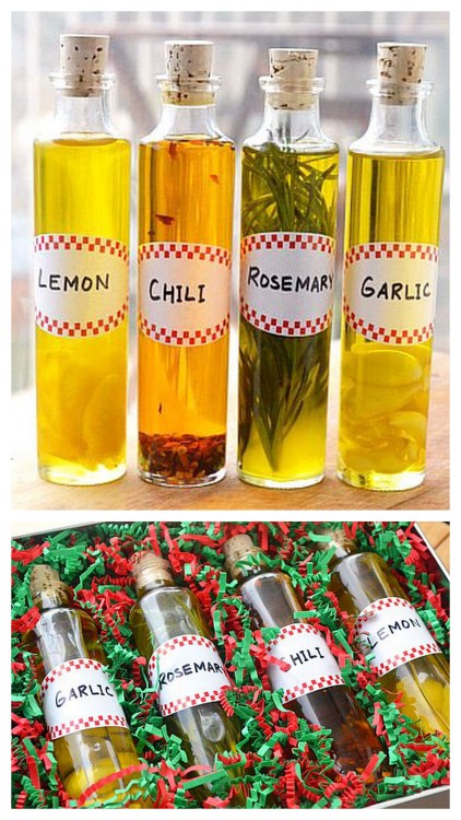 DIY Infused Olive Oil Recipes from Just Putzing Around the Kitchen. These are all simple 2 to 3 ingr